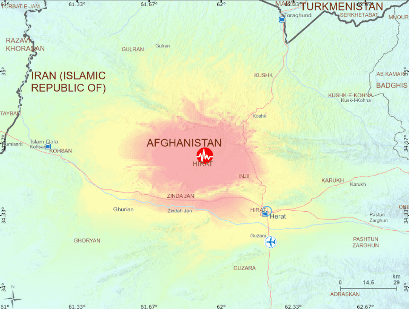 Afghanistan Earthquake 2023 Map